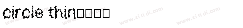 circle thin字体转换